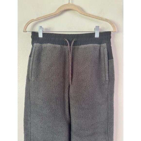 NWT Allbirds Fluff Fleece Pants Black Sherpa Merino Wool Blend Women’s Small - Picture 3 of 7